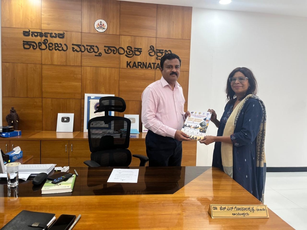 Dr Rumi, Skill Development Member- FKCCI extended invitation to Dr. Gopal Krishna H.N, IAS, Commissioner, Department of Collegiate Education & Technical Education, GoK