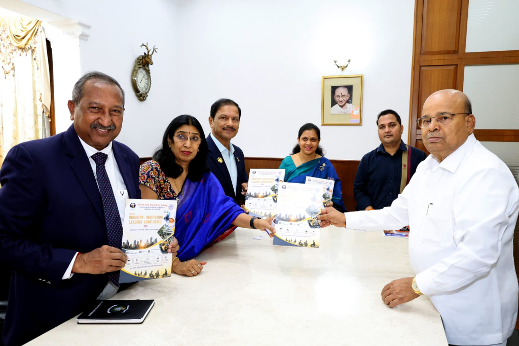 FKCCI Delegation presenting invitation to His Excellency Shri Thawar Chand Gehlot, Hon'ble Governor of Karnataka